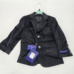 Gioberti Kids Black Velvet Blazer Size 4 NEW Boys